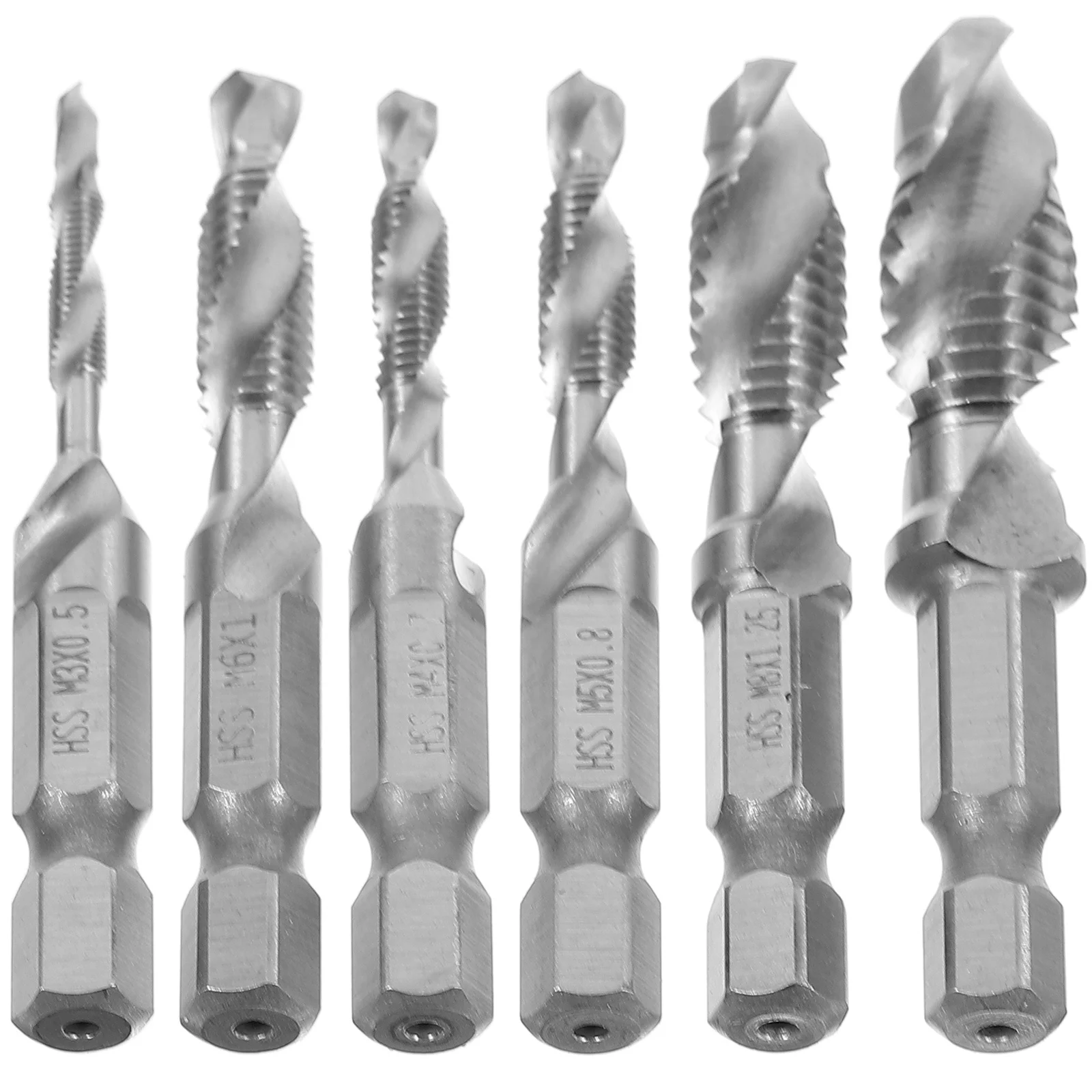 

1Set Thread Tapping Drill Bit Side Cutting Multifunction Steel Tap Drill Bits for Glass Precise Drilling Chamfering