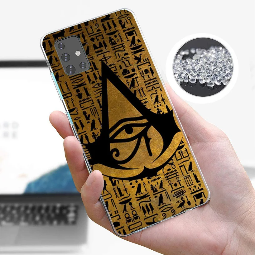 Sacred Eye of Horus Egypt Fresco Phnoe Case for Samsung Galaxy A51 A50S A71 A70 A41 A40 A31 A30 A21S A20S A10S A21S A6 A7 A8 A9