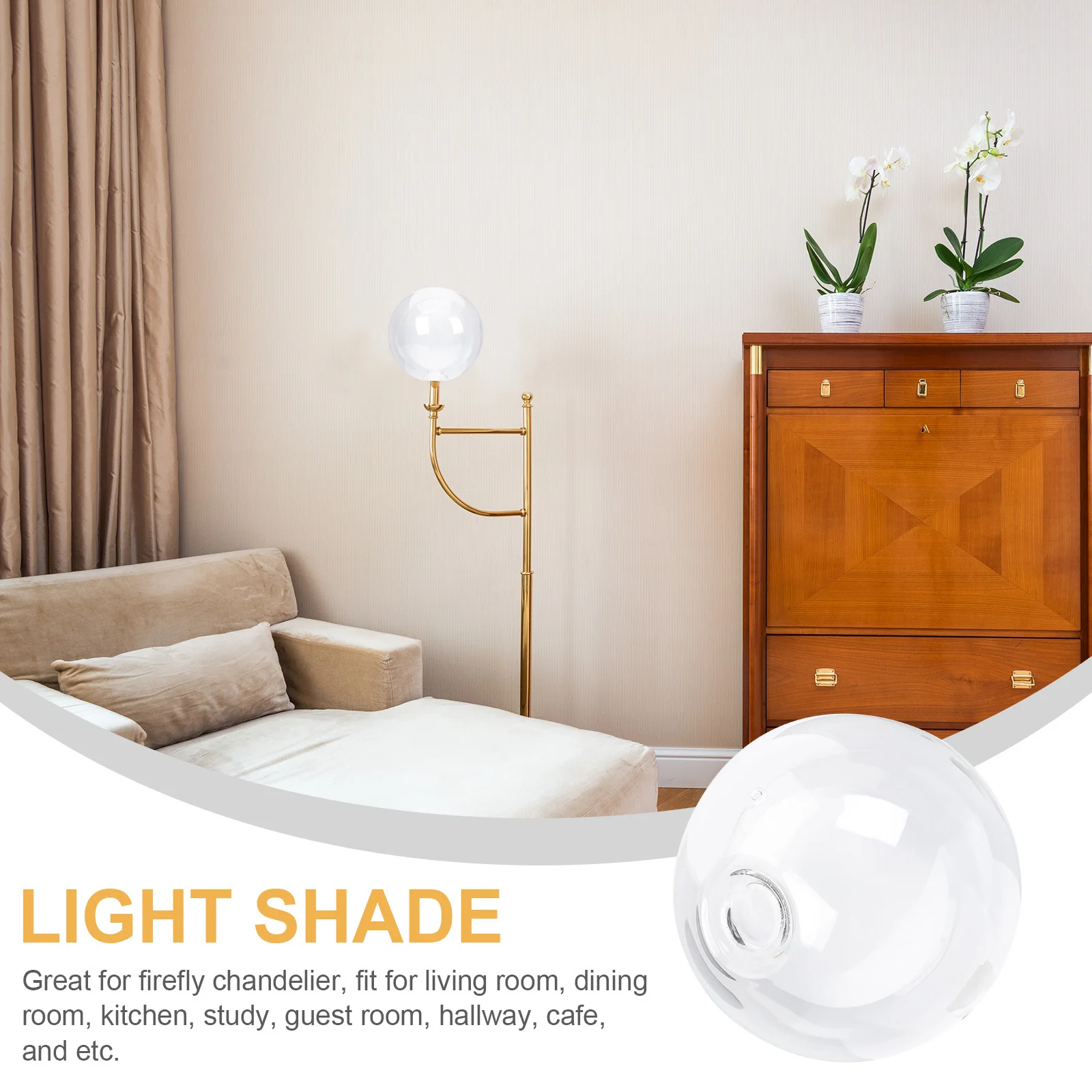 

Elegant Glass Light Shade for Chandeliers Simple Sophisticated Design Lighting Kitchen Hallway Decor