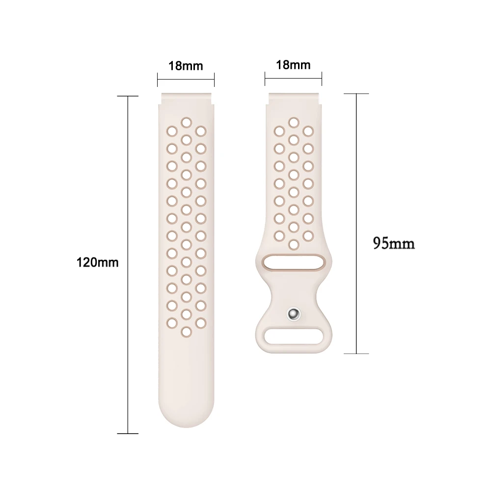 Ремешок 18 мм для Huawei Watch 5 GT5 Pro 42 мм GT5/4 41 мм Спортивный дышащий 8-образный ремешок с пряжкой для Huawei GT5 Pro/GT5 Ремешок 18 мм