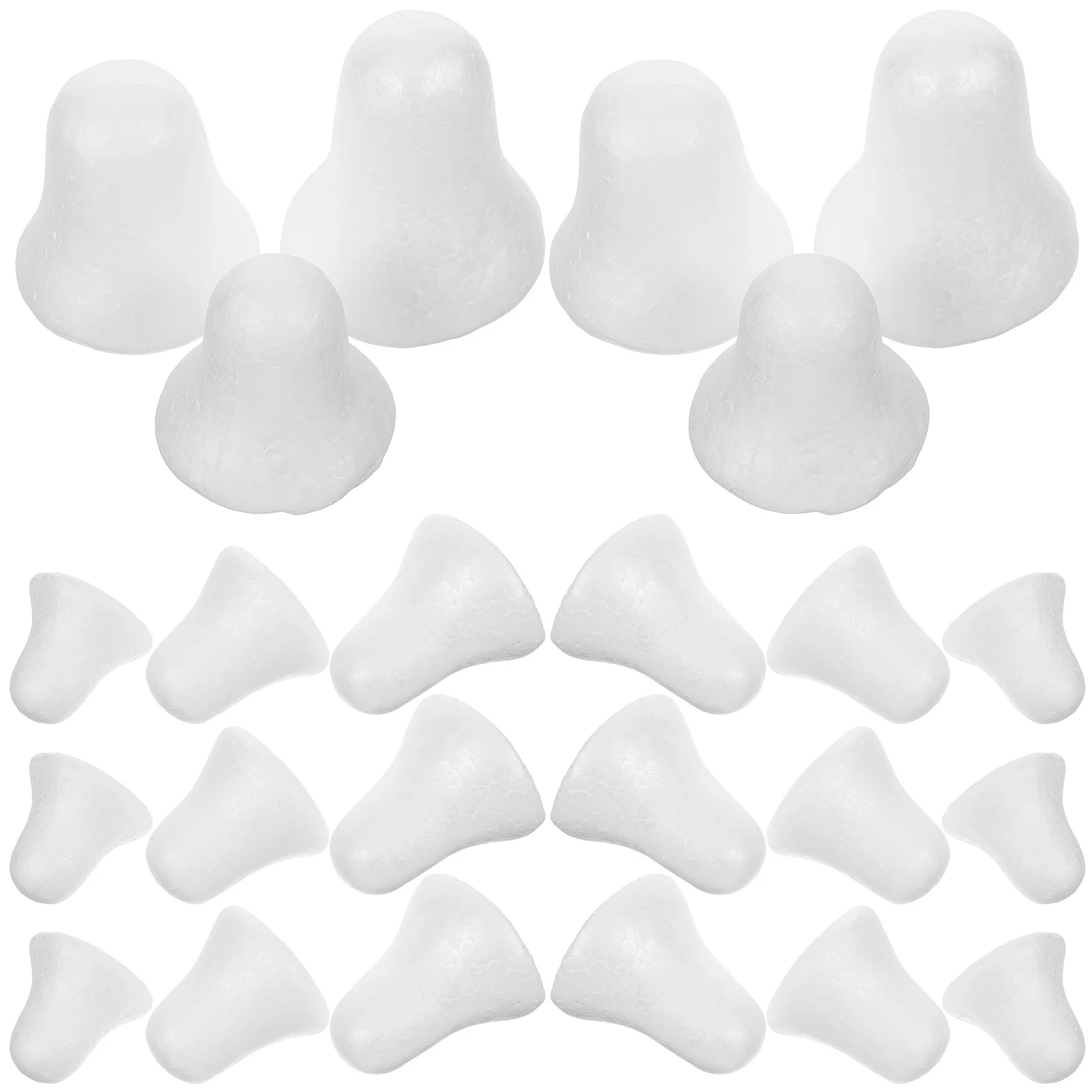 30 قطعة أجراس ندفة الثلج الرغوية مجموعات الحرفية غير المكتملة دهان داي زينة حفلة عيد الميلاد لوازم الزفاف الحلي اليدوية