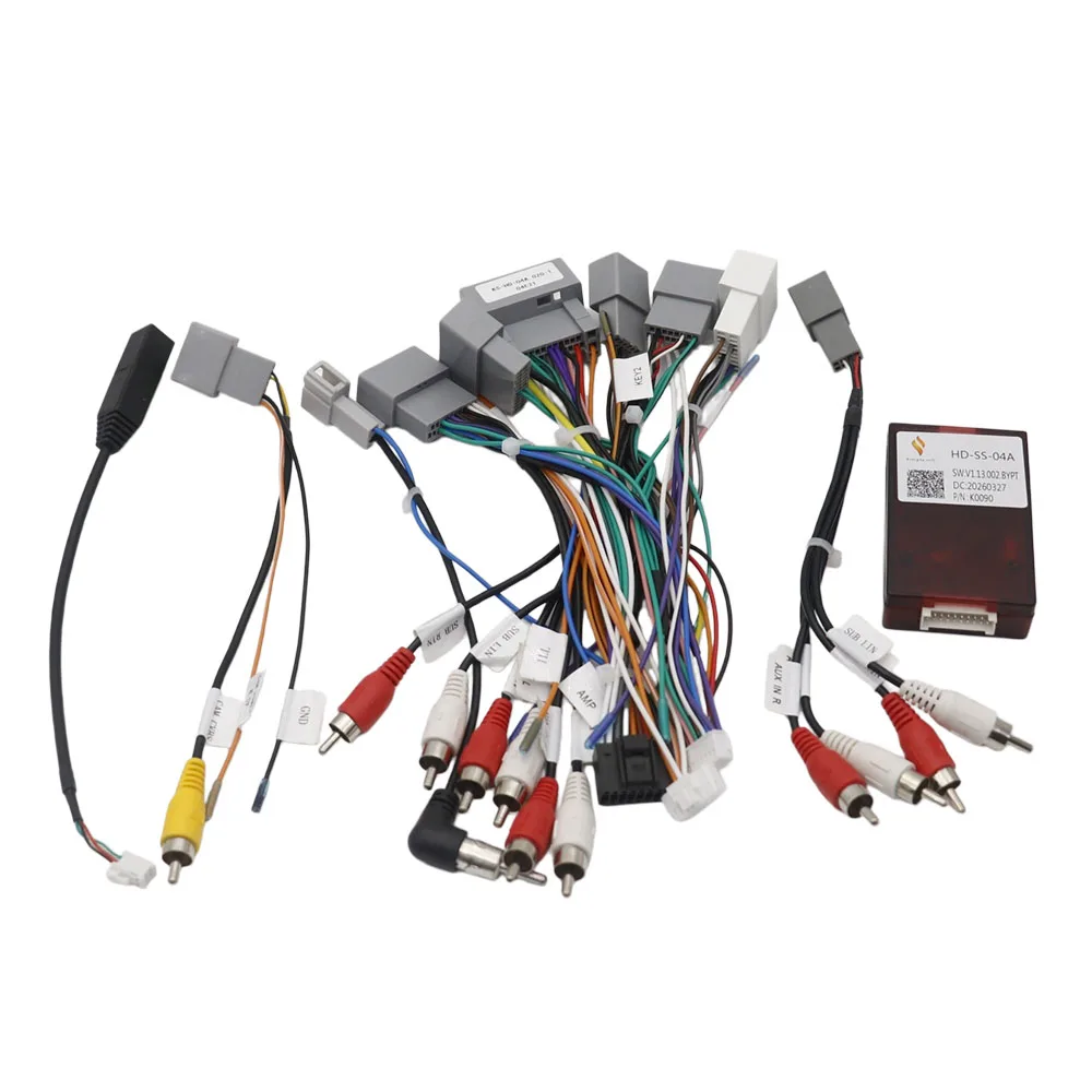 Canbus Wiring Harness Car Android Radio Stereo Cable Adapter For Honda Civic 2012‑2014 CRV 2012‑2016 High End