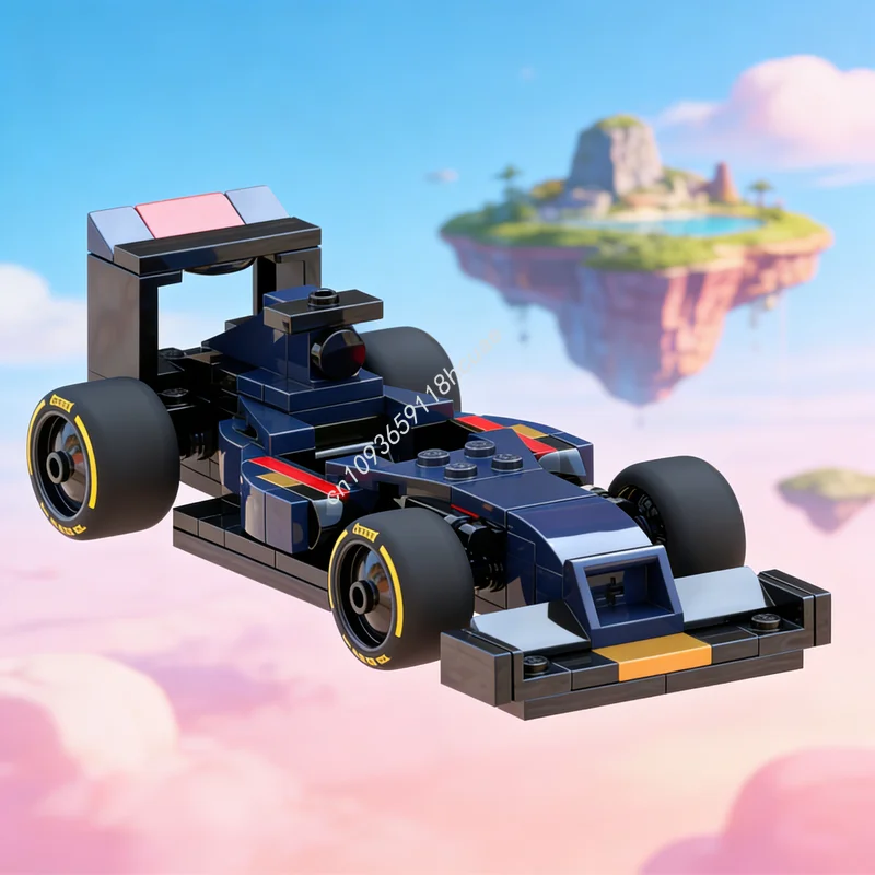 

120pcs MOC City Champions Torro Rosso Ferarri Model Building Toys Blocks Assemble Architecture Christmas Gifts DIY Creative Idea