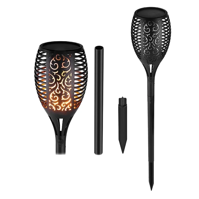 

Waterproof Outdoor LED Torch Flame Solar Garden Light Flickering Landscape Lighting Plastic Lamp Body for Patio Garden
