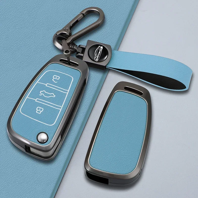 Alloy Key Cover Case For JAC A13 A13RS Refine M3 V7 T6 Pickup Car Key Case Cover For JAC Fritson T8 Folding Keyring Protector