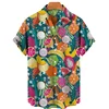Pineapple Printed Men Hawaiian Shirt