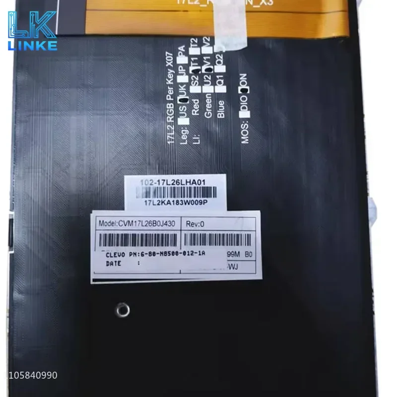 LED PER KEY Backlit PA70EP6 Keyboard CVM17L26B0J430 6-80-PA7E0-240-1 CVM17L26D0J430 43001 6-80-PA7E0-070-1 6-80-PA7E0-07A-1