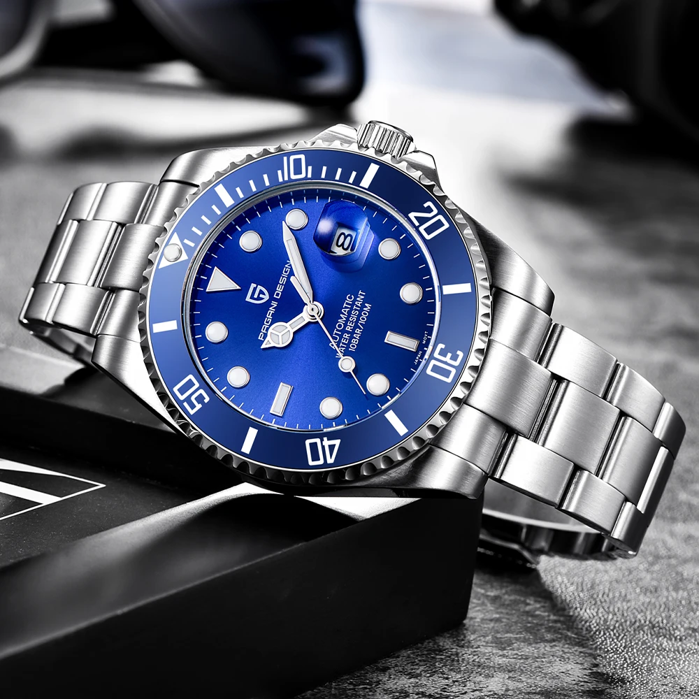 2026Pagani design tough business men's mechanical Watches calendar waterproof men's automatic Watch MIYOTA8215 clock AR sapphire