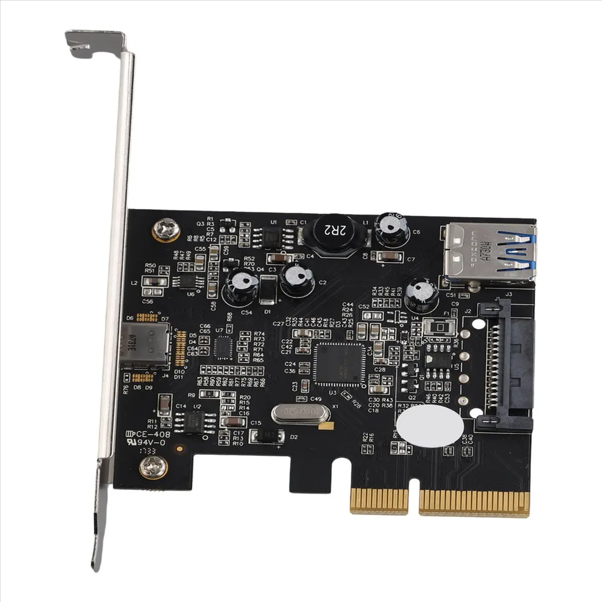 

[NEW SALE]Adapter Card PCI-E 4X to USB3.1 Expansion Card 10G Rear Adapter TYPE-C+TYPE-A Board ASM1142 Module