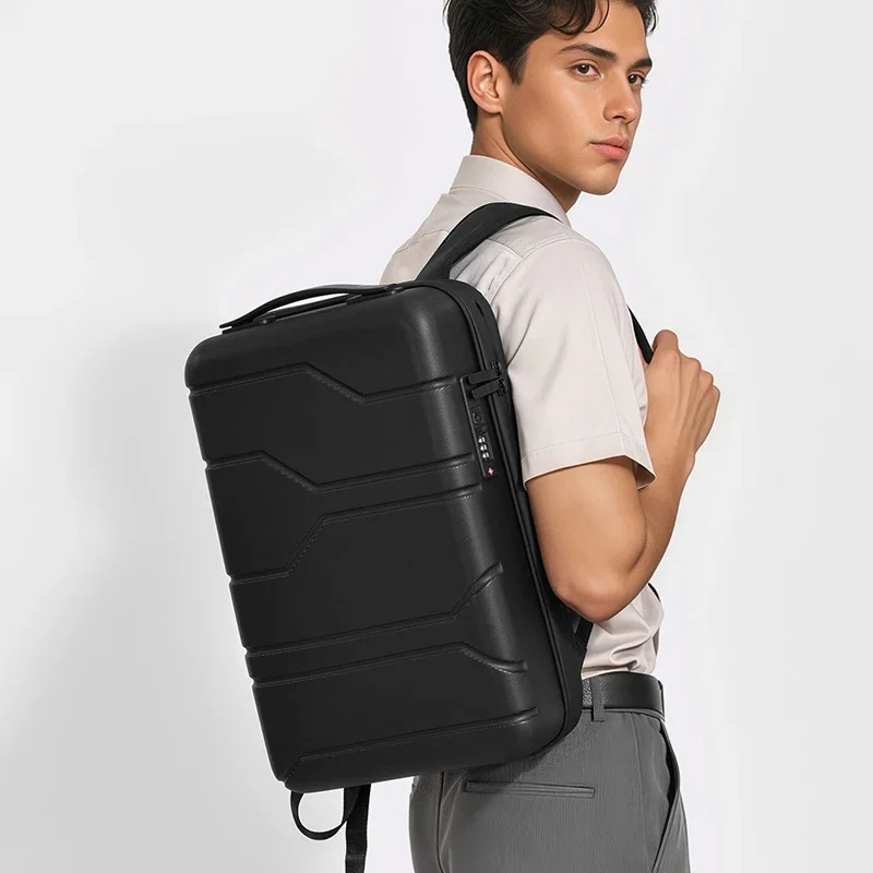 Hard shell backpack 16 inch gaming laptop compartment schoolbag men's business commuting waterproof backpack