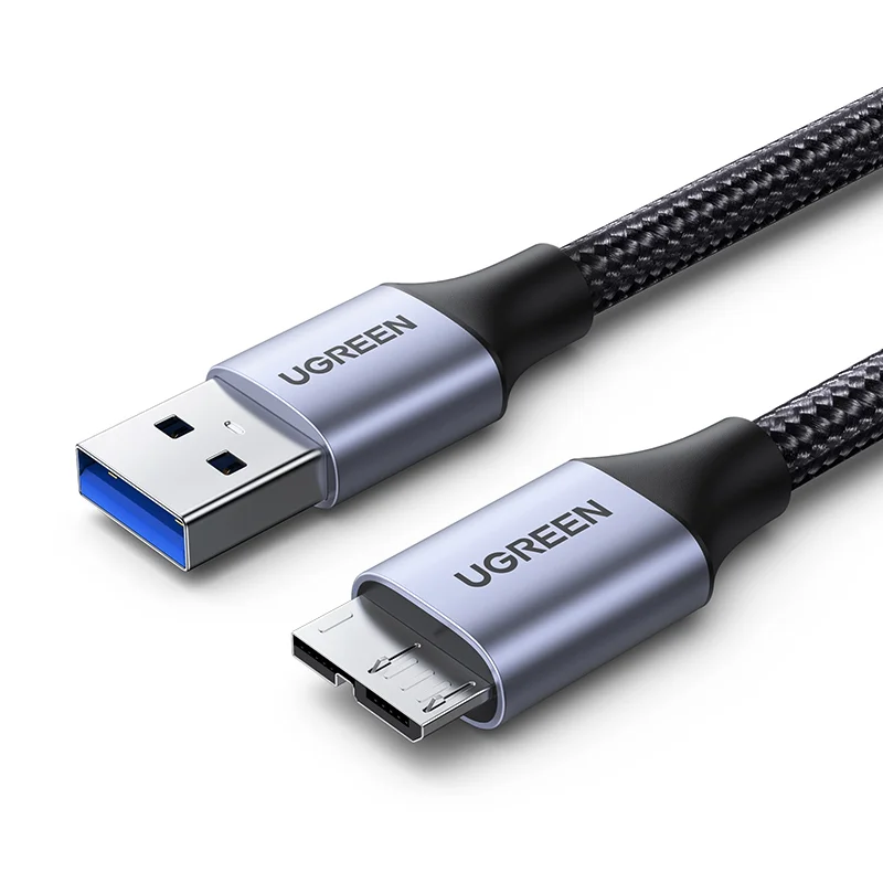 

UGREEN Micro USB 3.0 Cable USB 3.0 a to Micro B Cord Nylon Braided External Hard Drive Cable