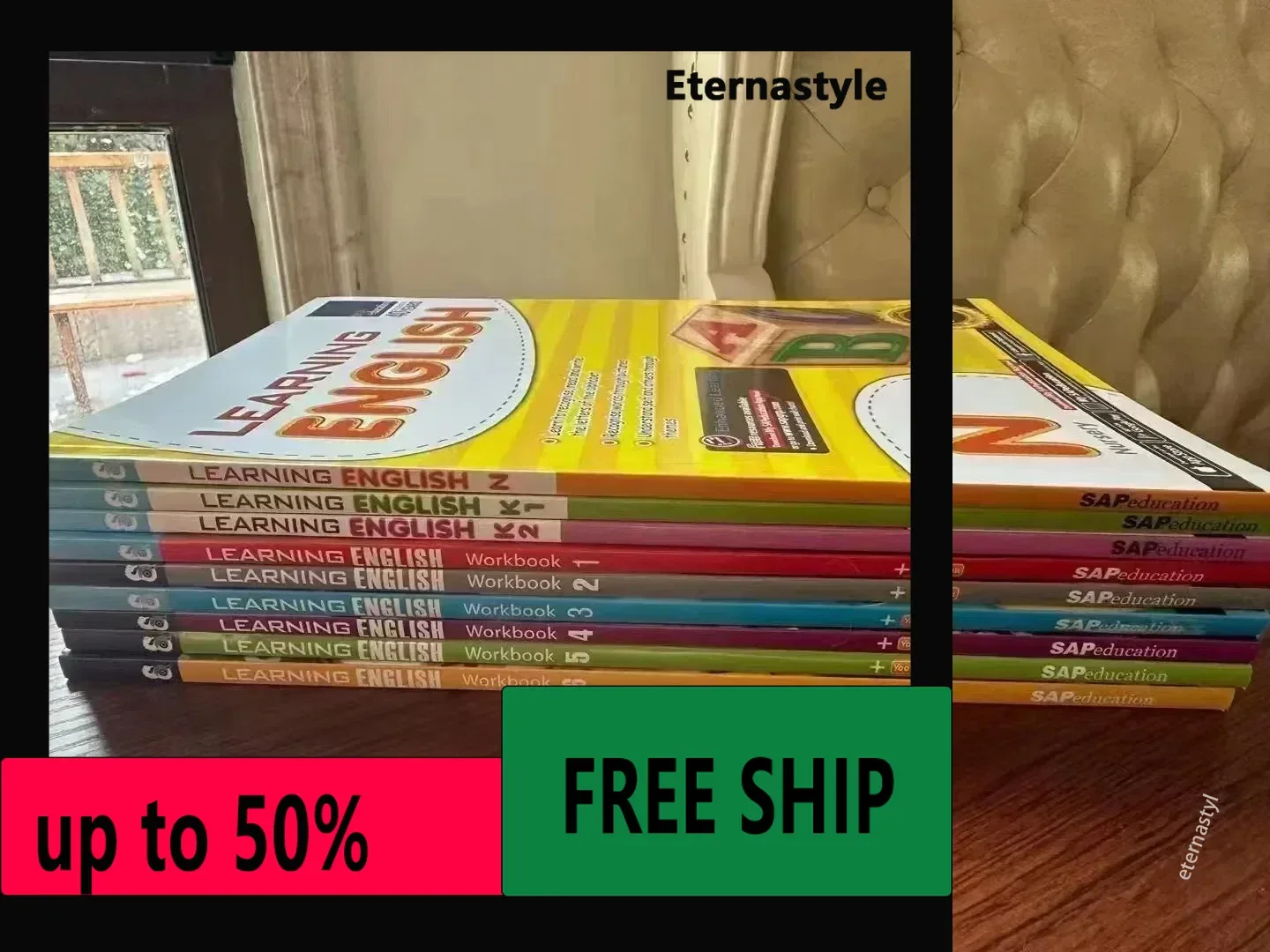 Hot 9 Books/Set New Primary School Grade 1-6 English Teaching Supplement Singapore English Workbook Learning English Hot Textboo