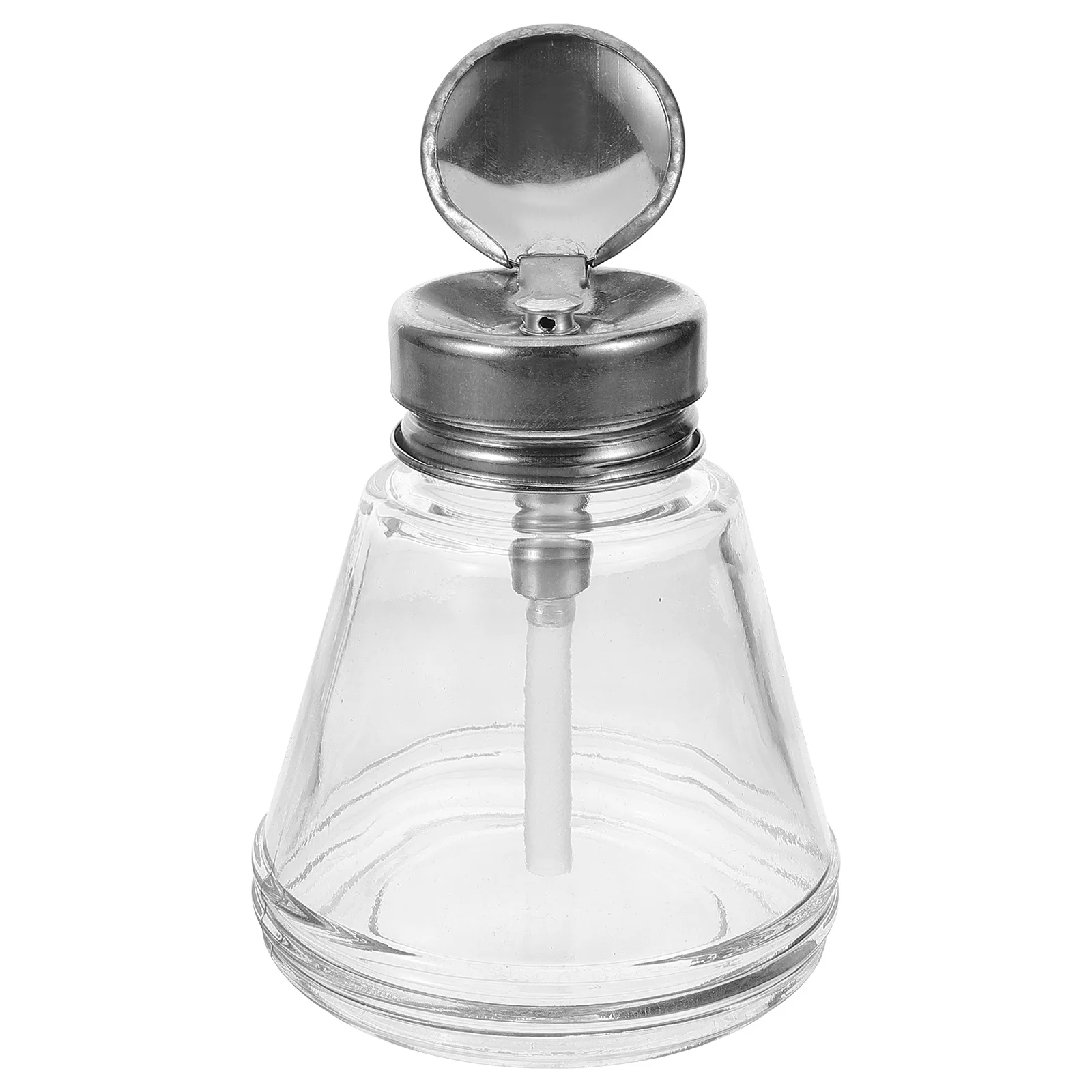 180ml vazio bomba de vidro garrafa versátil dispensador líquido para viagens em casa negócios unha polonês removedor bomba dispensador garrafas