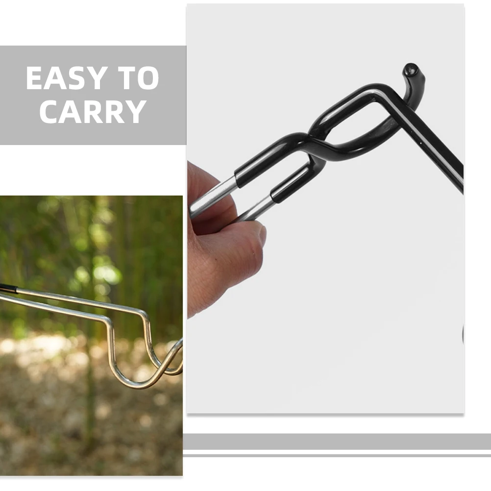 

Outdoor Gas Light Hook Camping Lantern Hanger Lamp Coat Hooks Stainless Steel Iron