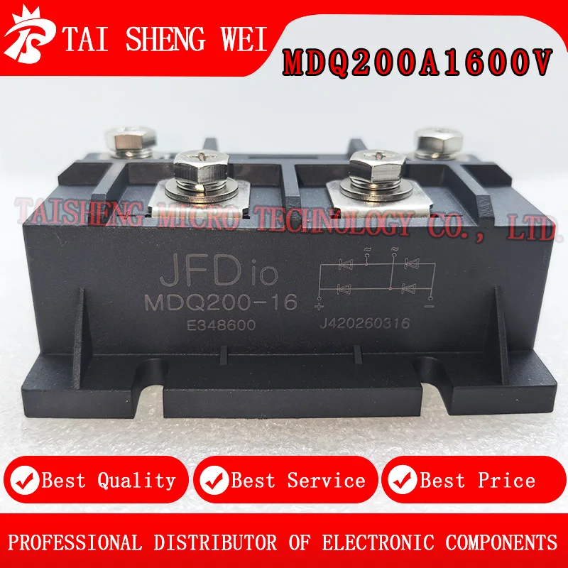 1PCS Brand New MDQ200A MDQ200A1600V MDQ200-16 Single-Phase Rectifier Bridge Module