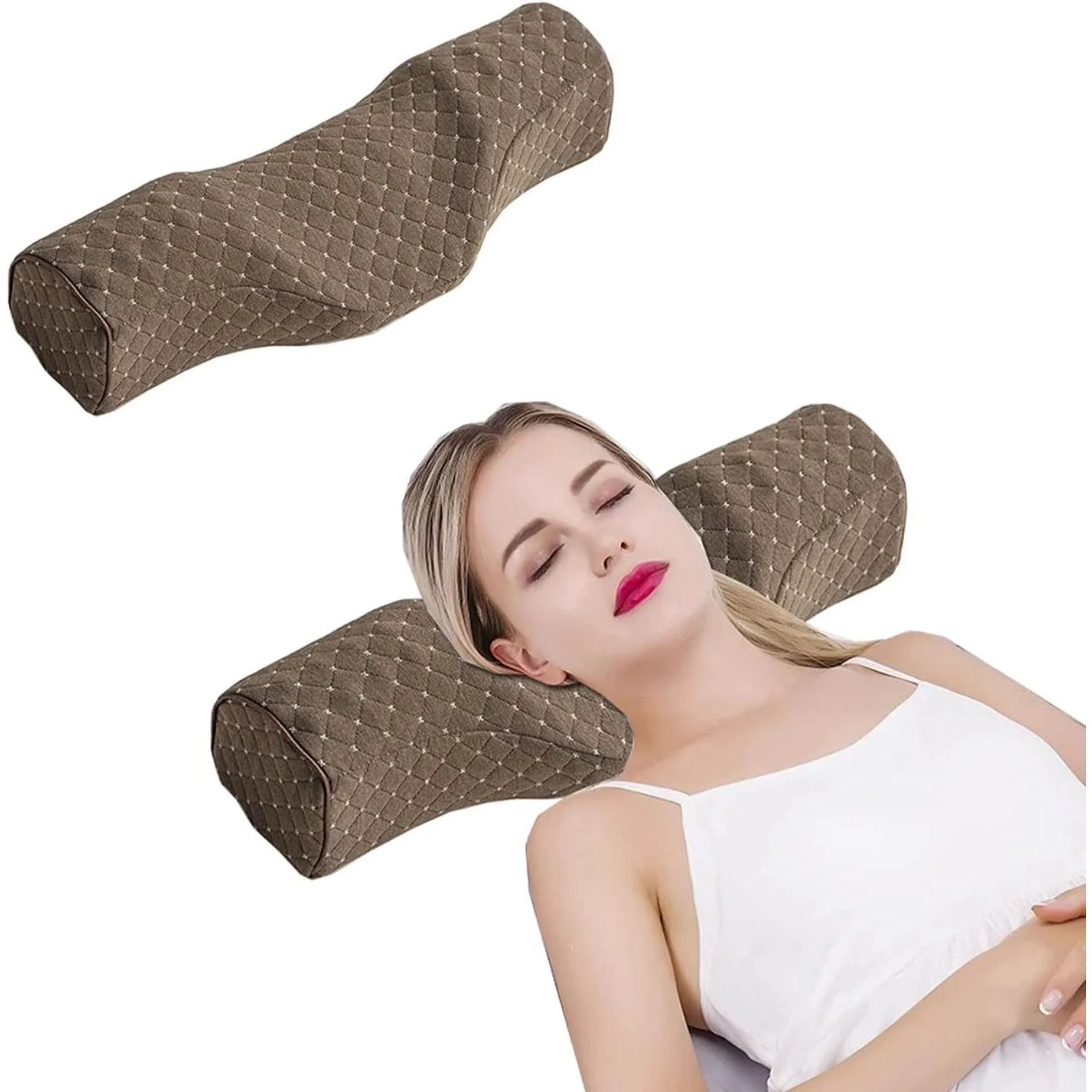 Cervical Neck  for Sleeping, Memory Foam Neck Roll  for Stiff Neck Pain Relief, Neck   Bolster  for Bed for Side Sleepers Back S