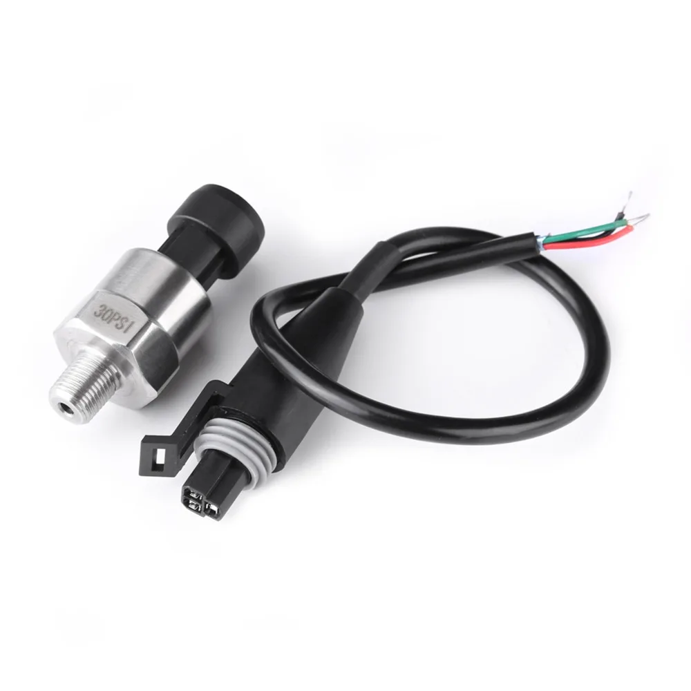 

Stainless Steel Pressure Transducer 1/8 NPT Thread Connector Harness Pressure Sensor Pressure Transmitter Oil Pressure