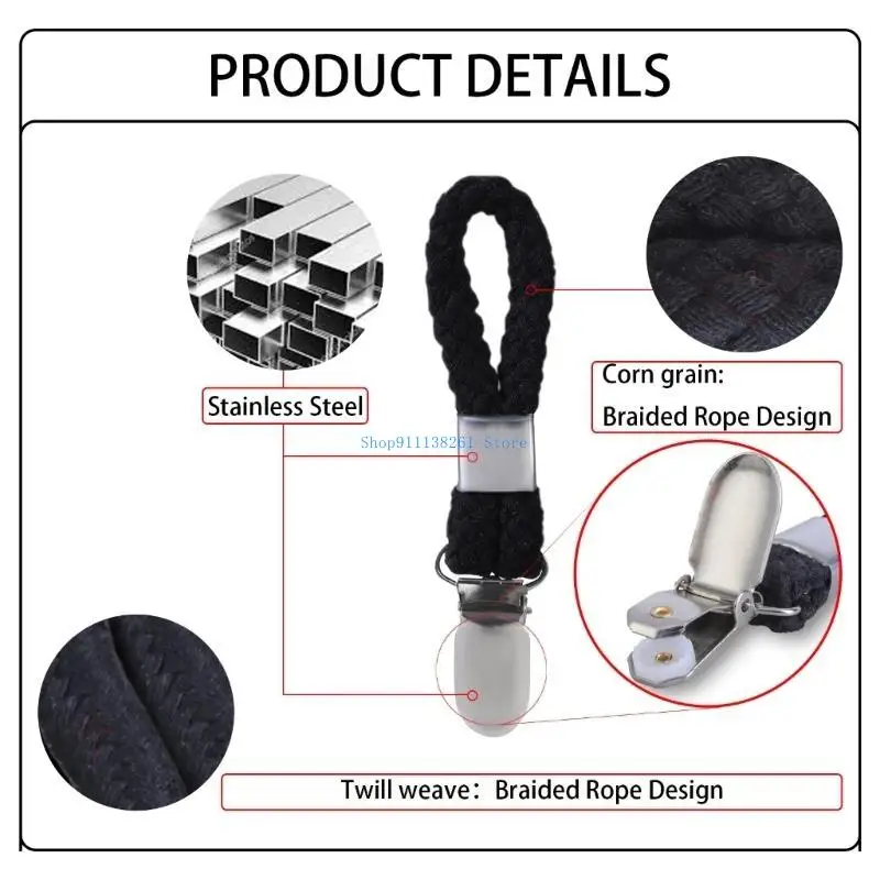 

H05E Towel Fasteners Clamps For Reliable Hanging In Various Setting Safe Hanging 4pcs