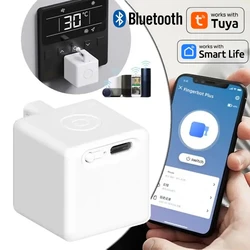 Tuya Bluetooth Smart Touch Fingerbot, Versão USB Charge, Botão Switch, Braço Pusher, Via Alice, Alexa, Google Home, Novo