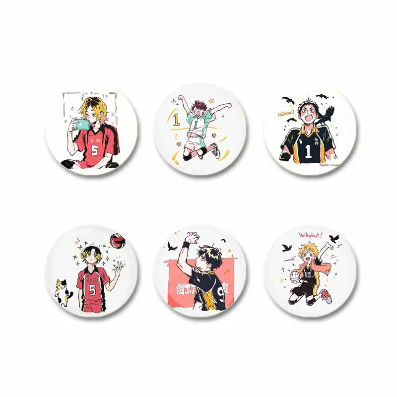 Cartoon Anime Haikyuu Brooch Funny Character Shoyo Yu Nishinoya Pin Backpack Clothing Jewelry Badge Accessories Gifts for Friend - Image 4