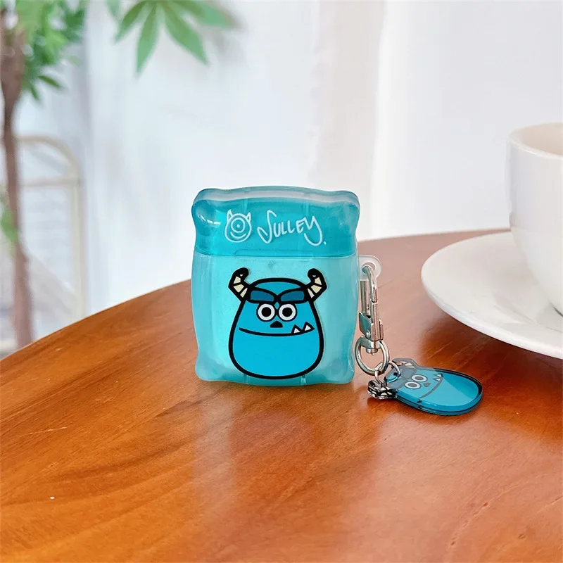 Cute Cartoon Monster Case for AirPods 4 Airpod 1 2 3 Pro Pro2  Bluetooth Earbuds Charging Box Protective Earphone Case Cover