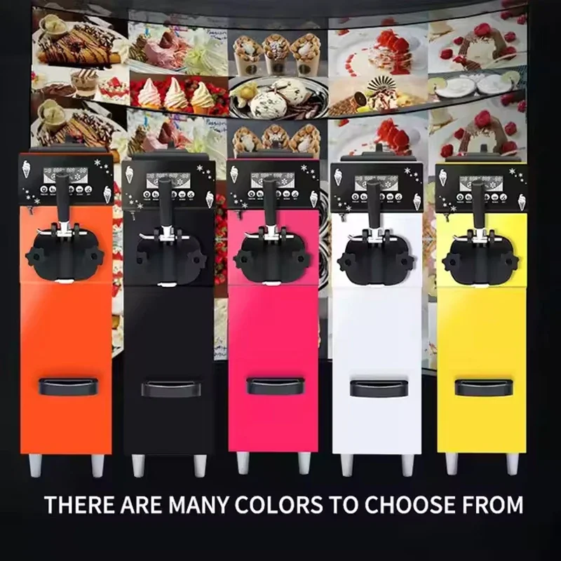 Soft Ice Cream Machine Commerciële Ijs Making Machine Zomer Snack Shop Cafe Desktop Ijs Maker