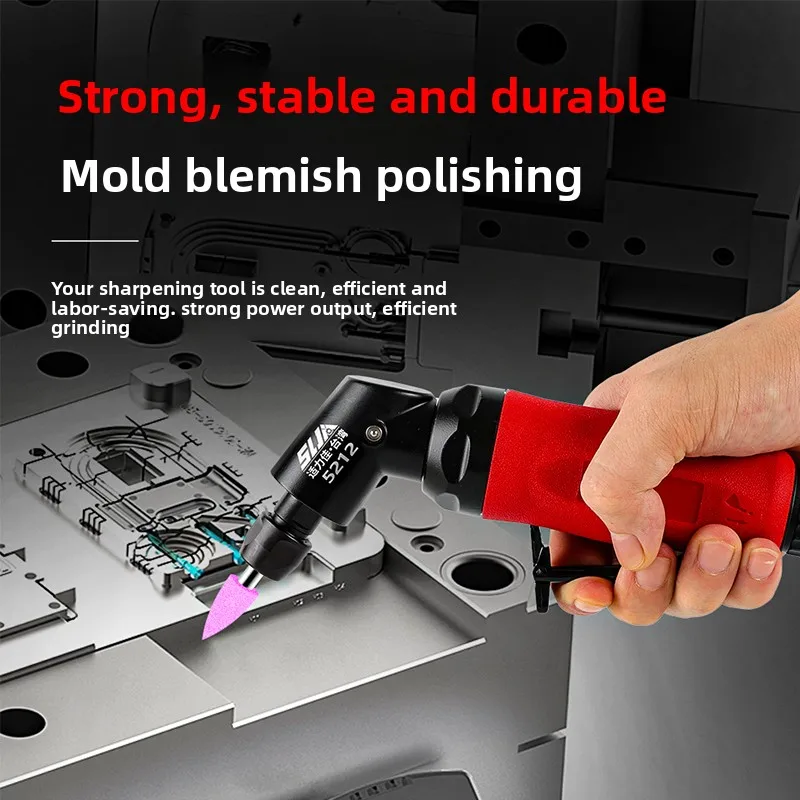 Shilijia Taiwan Elbow Pneumatic Engraving Grinder 115 Degree Air Grinder Straight Grinder High-Precision Grinder Air Grinder
