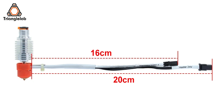 R Trianglelab Mini CHC Hotend Keramik-Heizkern 24V 40W Thermistor 104NT-4-R025H42G 104GT-2 für 3D-Drucker HOTEND – Detail 12