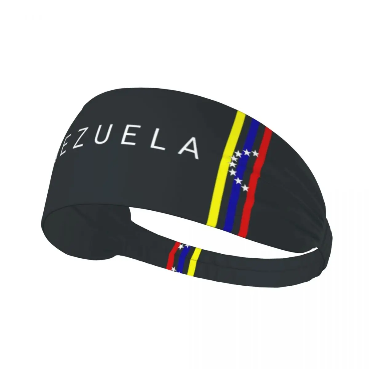 Custom Flag Venezuela Athletic Sweatband Women Men Non Slip Absorbent Bolivarian Republic of Venezuela Headbands Yoga