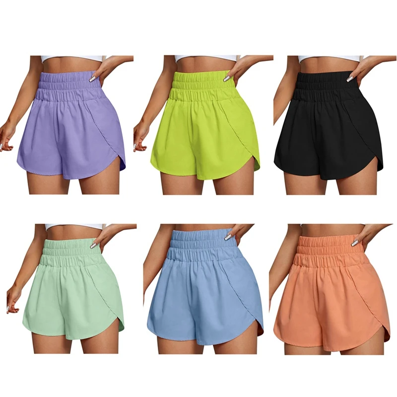 

Summer Yoga Shorts Women High Waist Sport Fitness Workout Shorts Quick Drying Loose Shorts Casual Gym Running Pants Sportwear