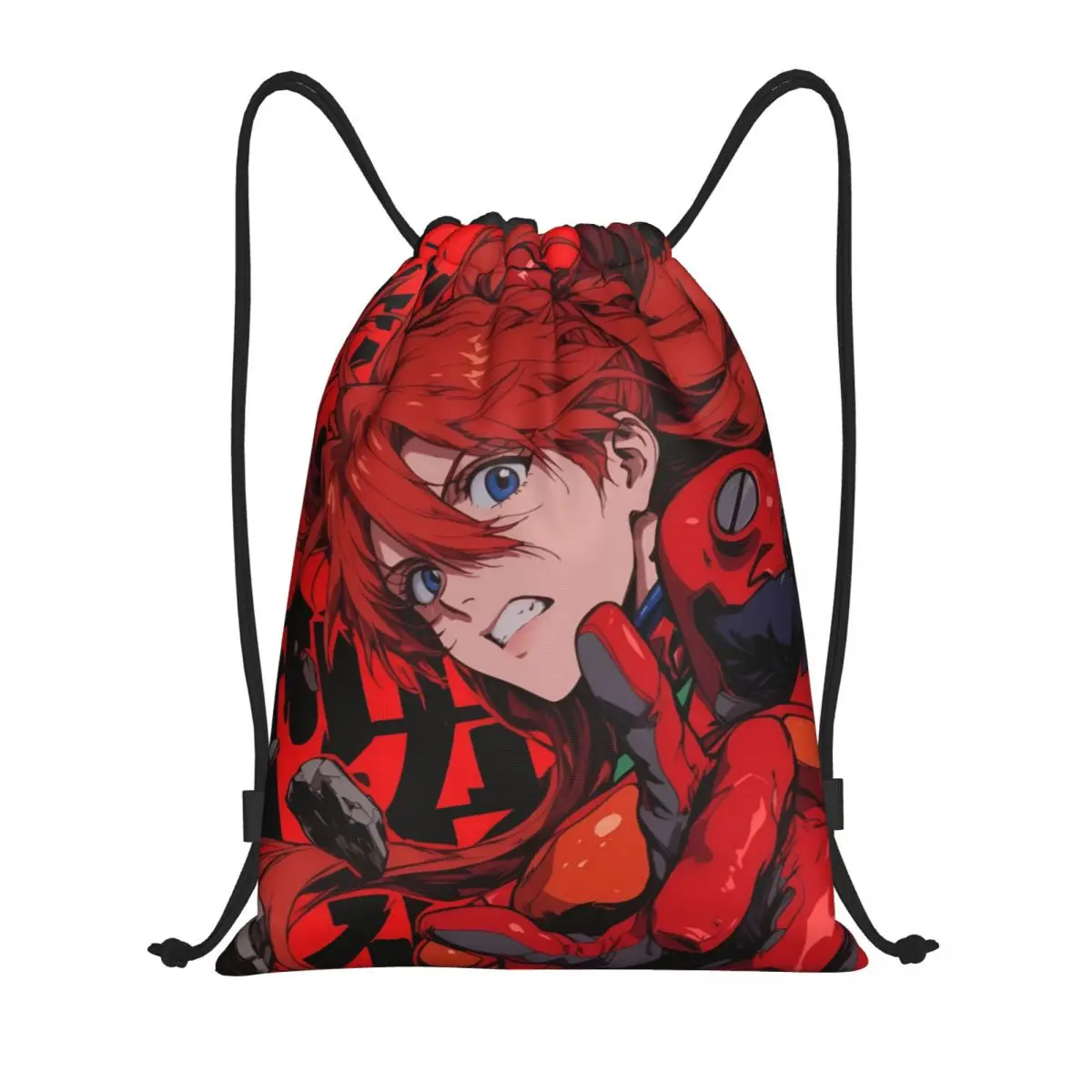 

E-Evangeliones Anime Drawstring Backpack Sports Gym Bag for Men Women Classic Shopping Sackpack