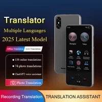 Dispositivo traductor de idiomas compatible con 138 traductor de idiomas en tiempo traducción real traductor AI con traductor ChatGPT