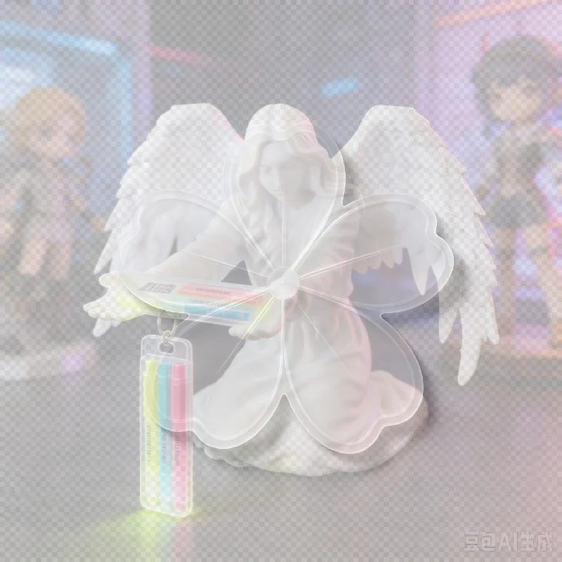 3D Printed Plastic Angel Pen Stand Desktop Organiser Rack Pen Holder Plastic Non-Slip Base Stable Desktop Organizer Gift Idea