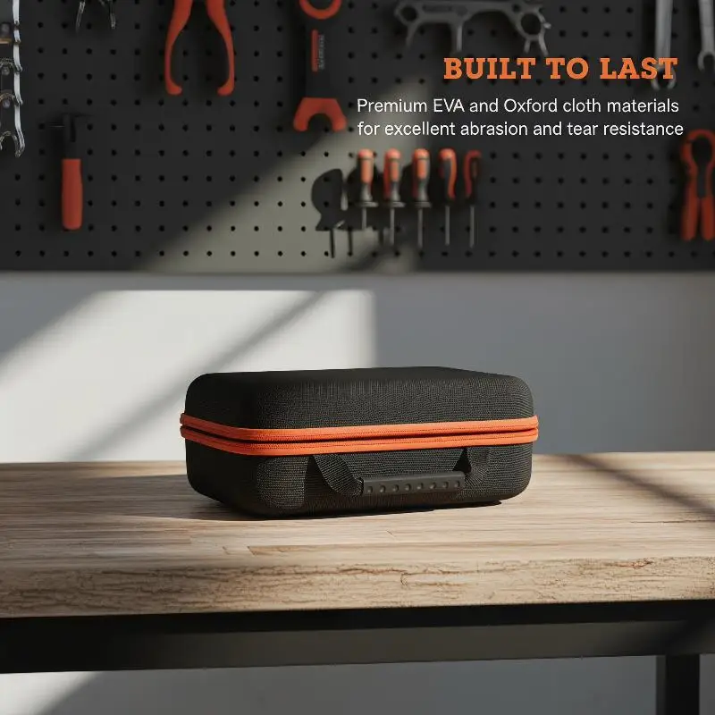 Waterproof Electrician Tool Bag with Reel for Fishing and Hardware Storage Multi-Functional Carry Case