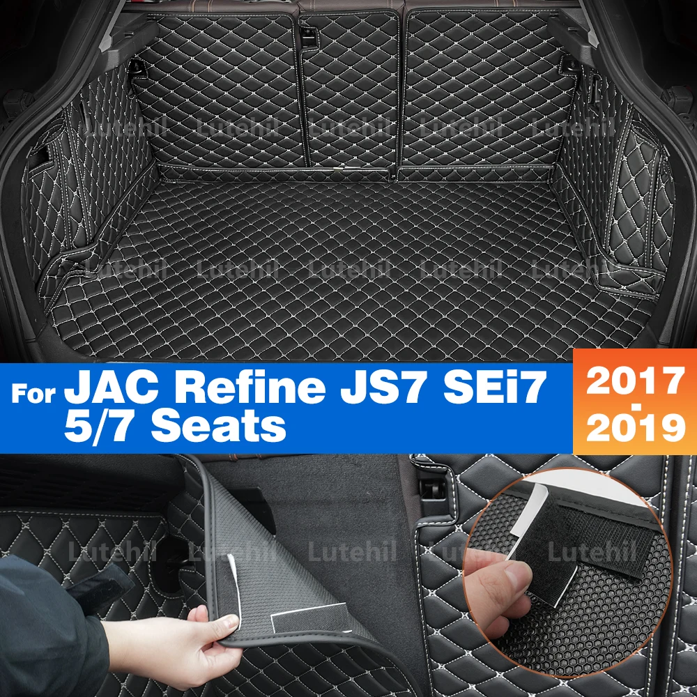 

For JAC Refine JS7 SEi7 5/7 Seats 2017-2019 Auto Full Coverage Trunk Mat Anti-dirty Pad Protective Pad Cargo Liner Auto Interior