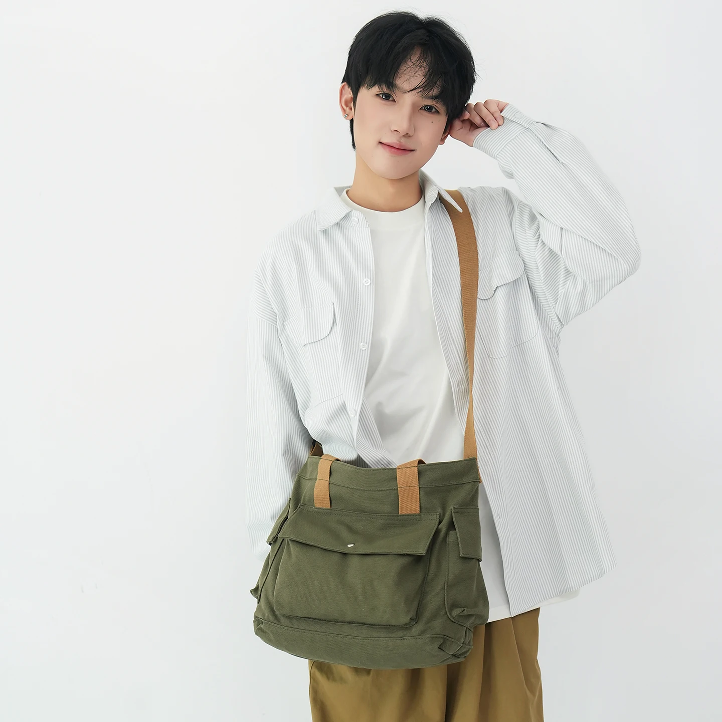 

Large Canvas Women's Bag New Eco Bag Korean Messenger Bag Y2K Shoulder Bag Shopper Satchels Unisex Murse Vintage Tote Handbags