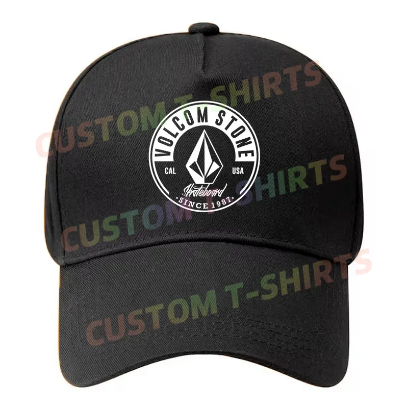 

Black Cap Volcom Logo Baseball Cap Snapback Caps Casquette Hats Fitted Casual Gorras Hip Hop Dad Hats Unisex