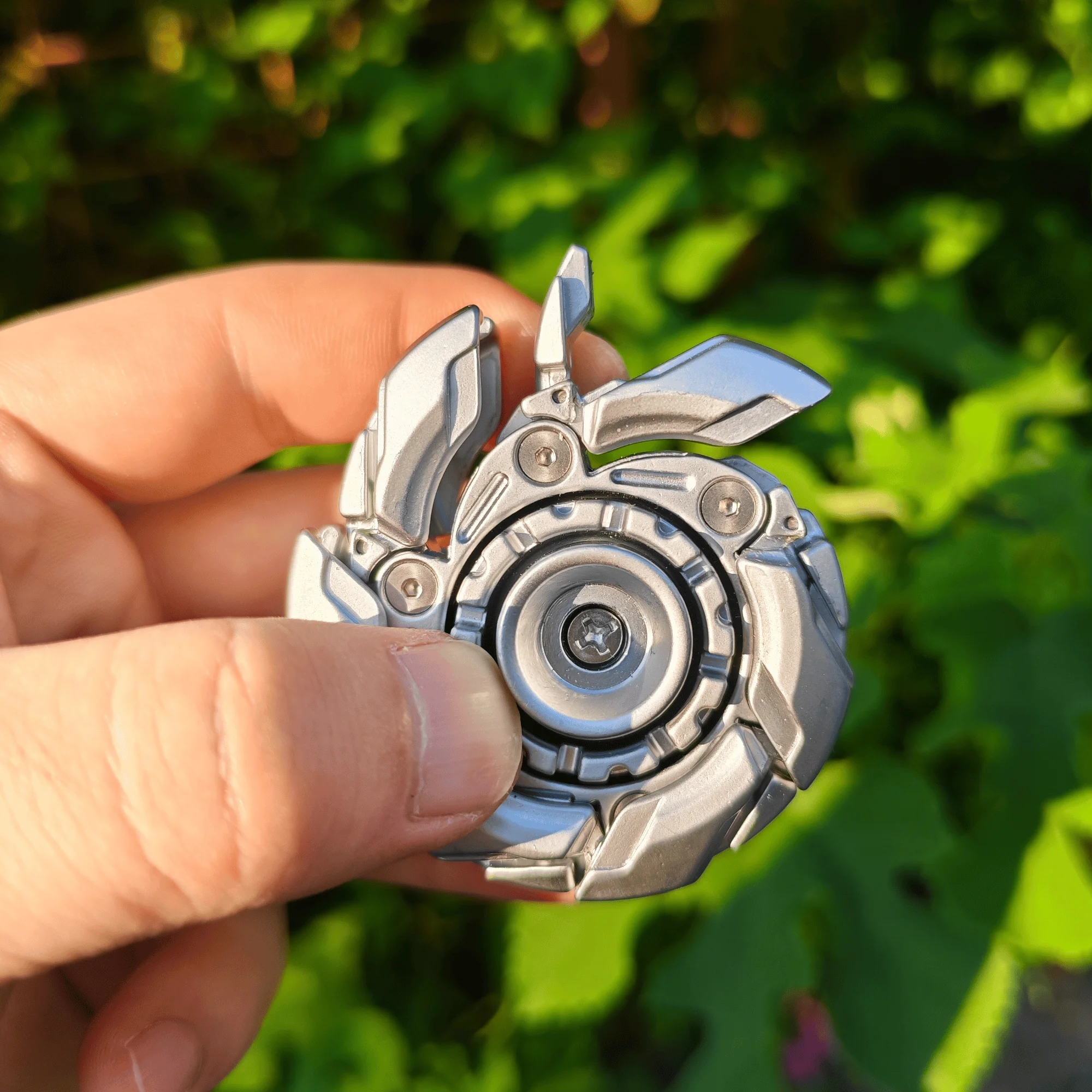 EDC フィジェット スライダー オープン アーマー スピニング トップ