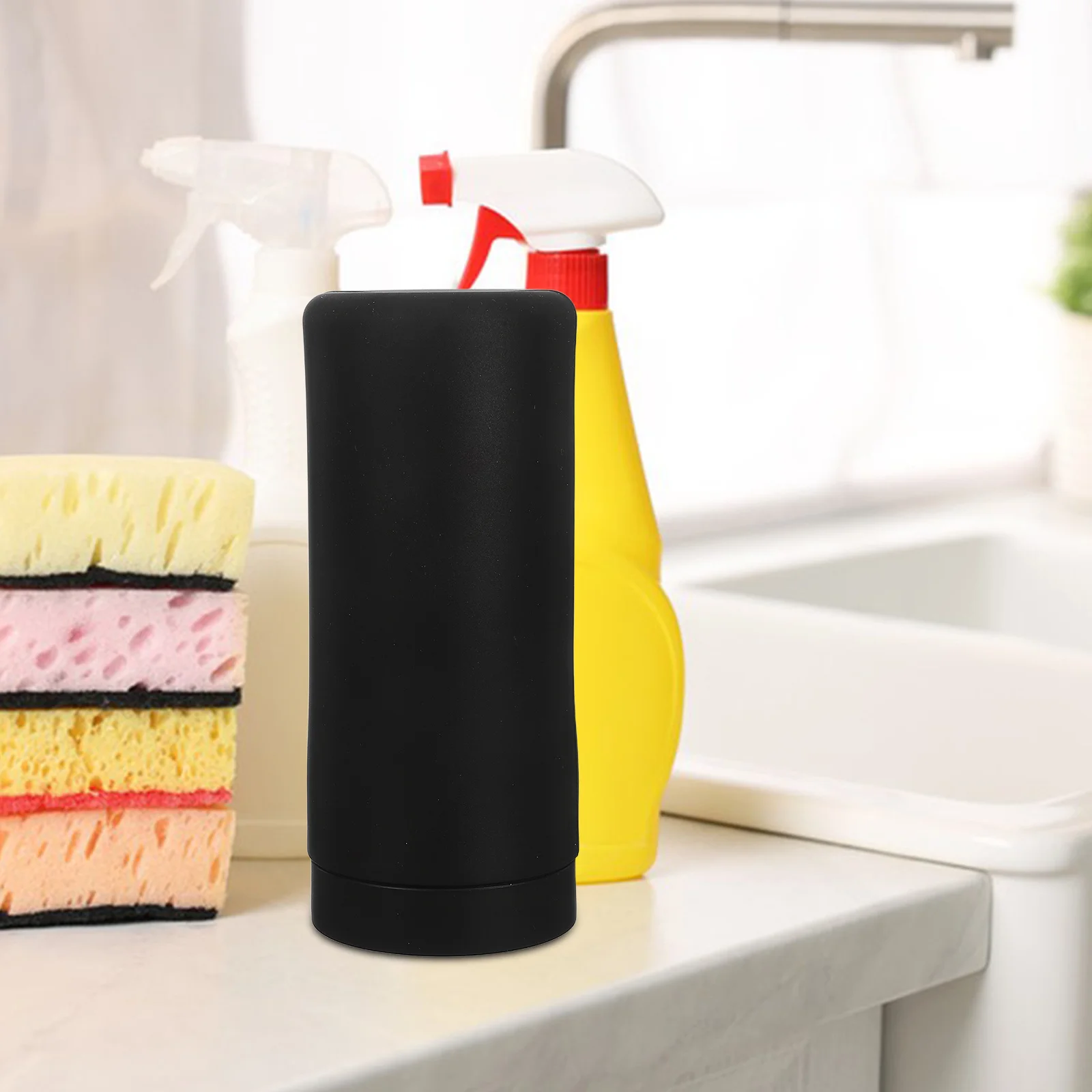 

Silicone Soap Dispenser Refillable Squeeze Bottle For Dish Liquid Hand Lotion Shampoo Travel Kitchen Bathroom Use