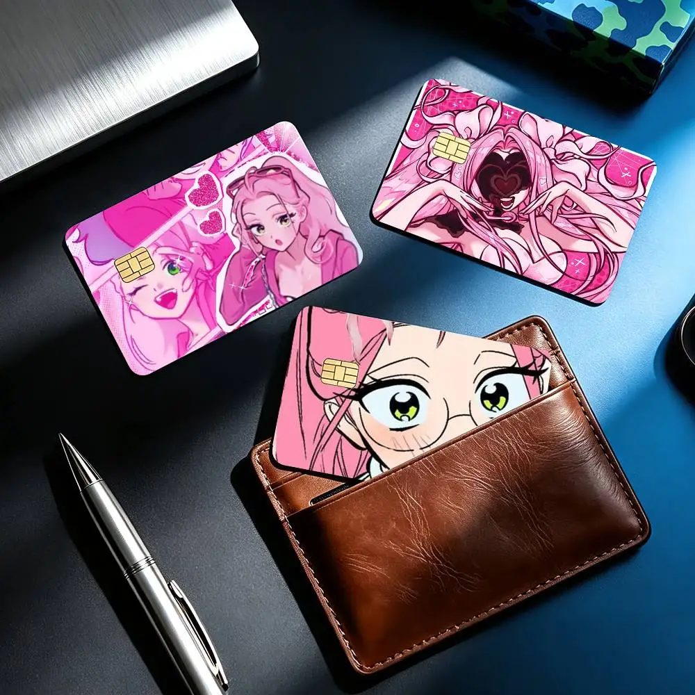 Alien Stage Character M-Mizi  4pcs 1Set Card Stickers Small Waterproof Chip 4PCS Card Sticker Anti-Scratch