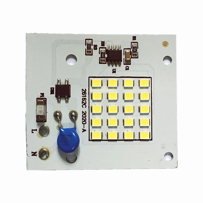LED COB الكاشف لوحة وحدة SMD 2835 10 واط 20 واط 30 واط 50 واط 100 واط AC220V LED مصباح أبيض 6000-6500 كيلو 5 قطعة