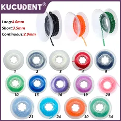 15Feet/Roll Dental Orthodontics Elastic Power Chain for Braces Rubber Band Leagues Ultra Powerchains Continuous Long Short Types