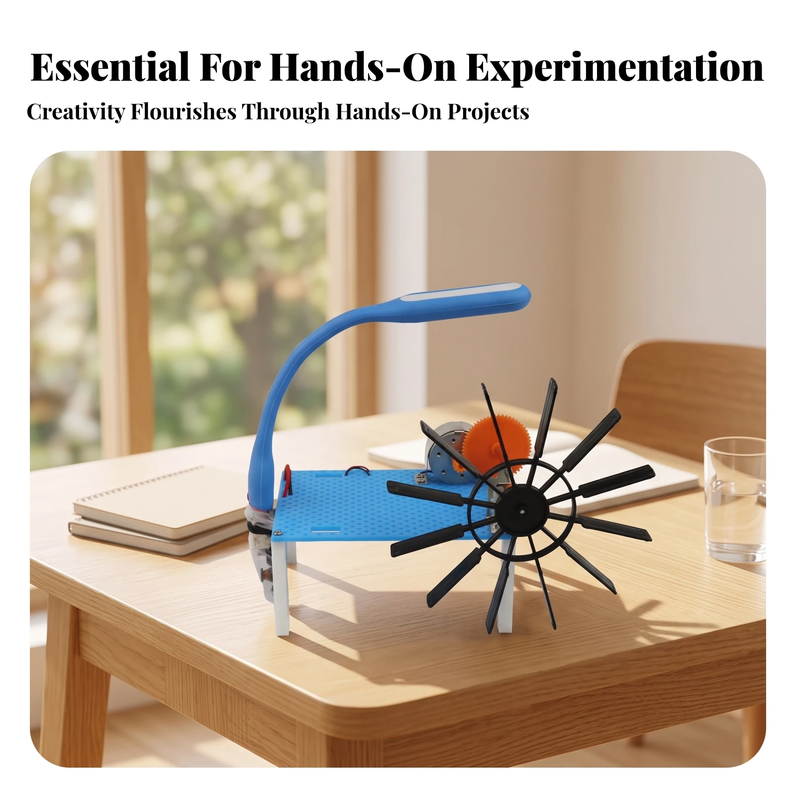 Hydroelectric Generator Model STEM Hydroelectric Generator Kit Hydropower Model DIY Toy Educational for Students, Classroom