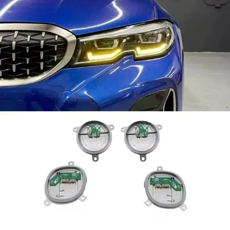 

Yellow LED Headlight Daytime Running Light Modules For 2019 2022 BMW 3 Series G20 320i 330i M340i Angel Eye DRL PCB Board Chip