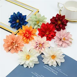 50Pcs 8CM 10Colors Silk Epiphyllum Artificial Flowers Heads DIY Bridal Bouquet Headwear Flower Wedding Decoration Props