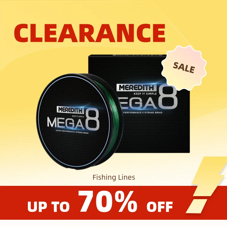 Clearance_MEREDITH Brand MEGA 8X Fishing Line 150M 8 Strands Braided Fishing Line Multifilament PE Line for ​Carp Fishing Wire_C