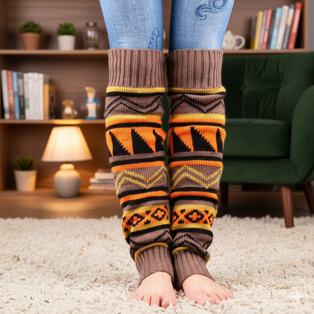 Boot Sock Slouchy - 1-4 пары богемных вязаных гетр средней