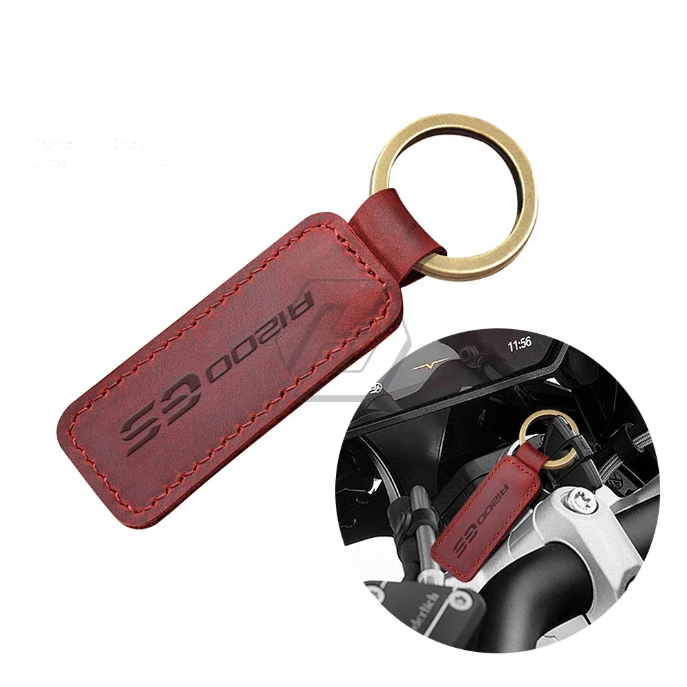 For BMW GS 1200 Key R1200GS Adventure Rally Motorcycle Keychain Cowhide Key Ring