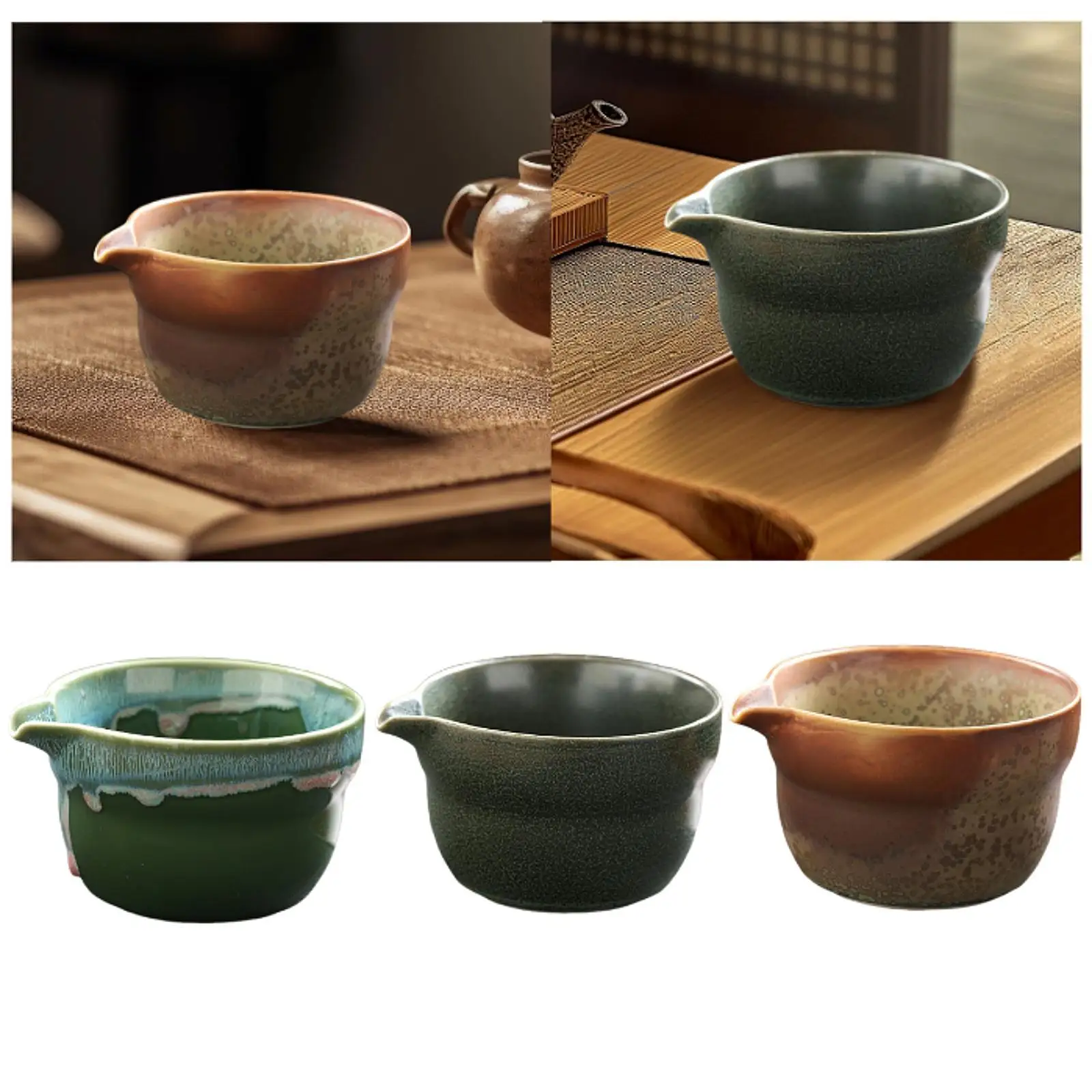 وعاء ماتشا 300 مل وعاء شاي بورسلين محمول للمطبخ وغرفة الطعام والمنزل #4