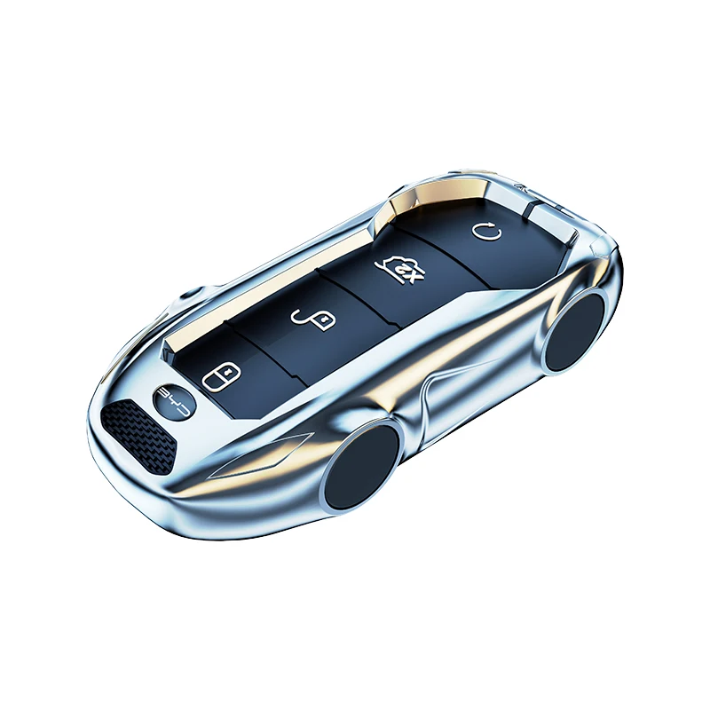 

Premium Zinc Alloy Key Cover Case for BYD Qin L DM-i 120km Excellence Edition (2024) - Full Protection Key Fob Shell